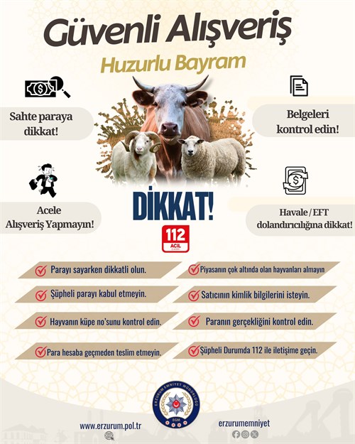 Lütfen Kurban Bayramı Alışverişlerinizde Belirtilen Hususlara Dikkat Edin!
